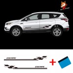 Vinyl Film Auto Sports Styling Decals Automobile CCar Vehicle Auto Decals Stripe Wraps Body Graphics Vinyl ESCAPE Car Styling Side Stripes Skirt Sticker For Ford ESCAPE